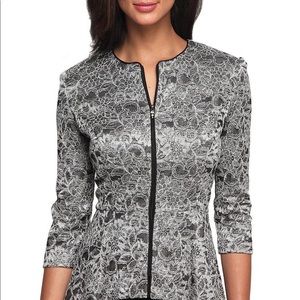 Alex Evening Wear Silk Jacket XL -NWT worn 2 hours
